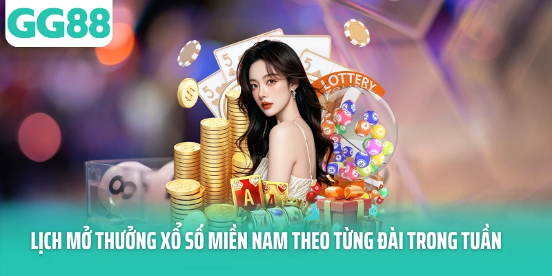 Lịch mở thưởng xổ số miền Nam theo từng đài trong tuần
